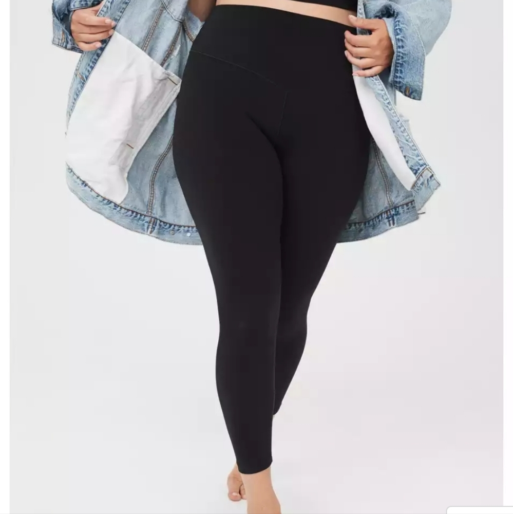 Aerie 25" XL Real Me Leggings Black